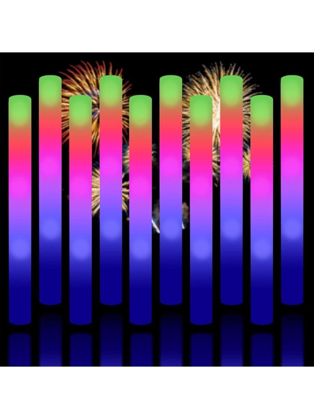 68PCS Colorful Glow Sticks - Flashing Light Sticks for Parties, Weddings
